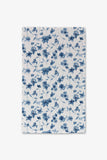 Geometry Blue Floral Luxe Hand Towel