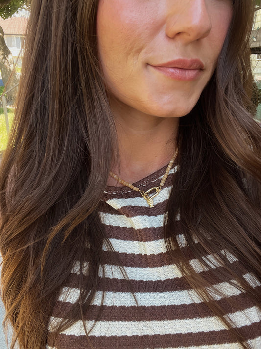 Orange Jade Necklace