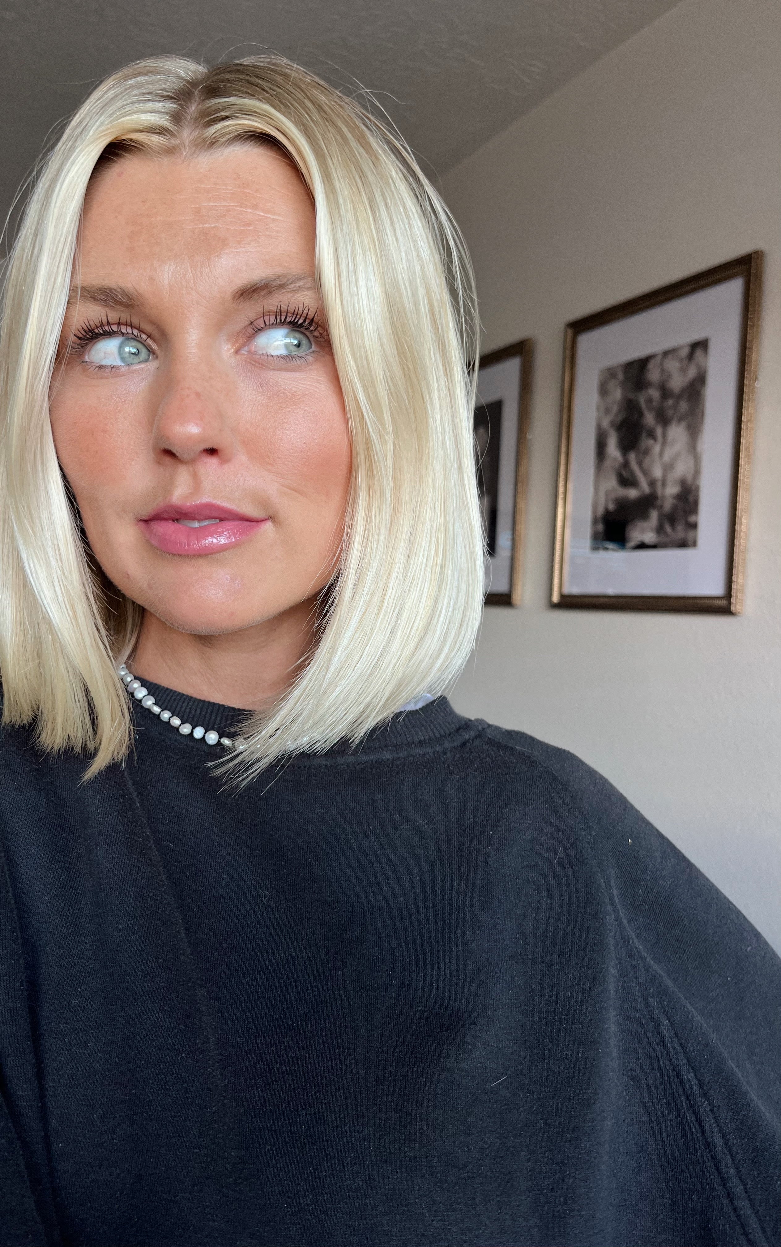 Pearl + Black Necklace