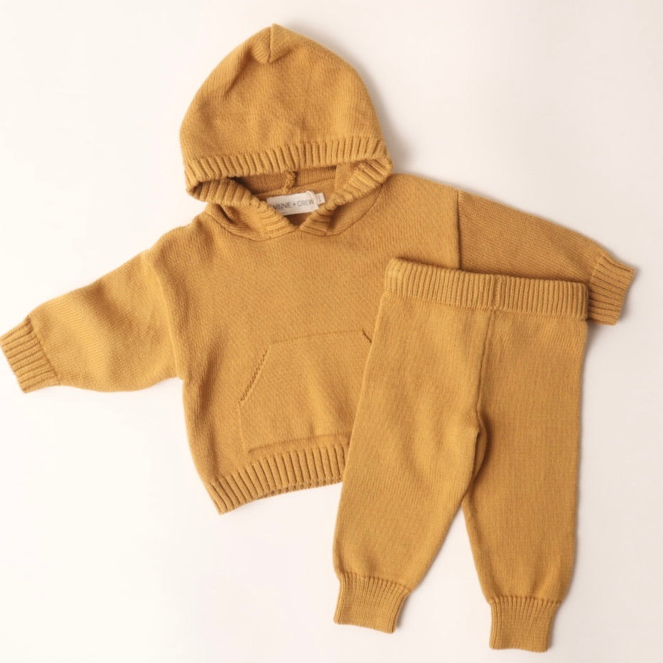 Hunter Knit Set in Mustard