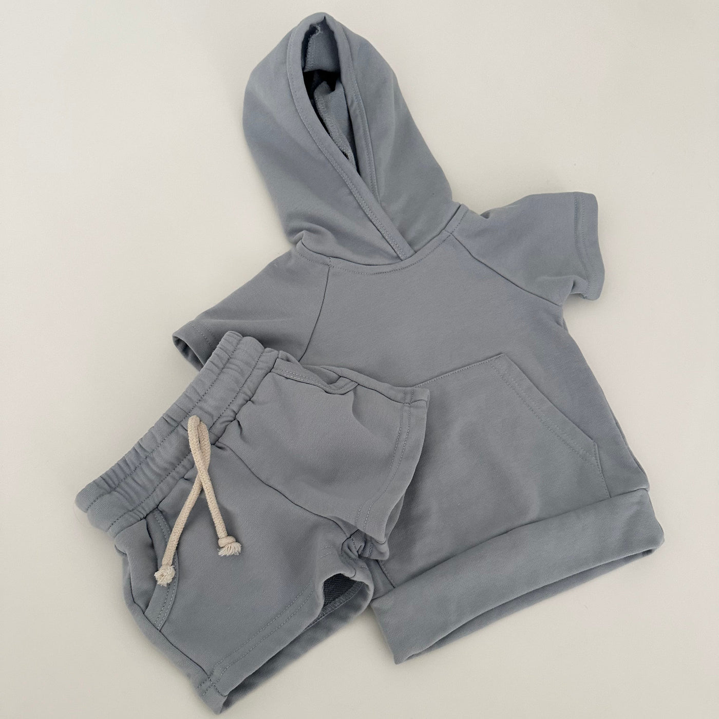 Avett Hooded Set in Light Blue