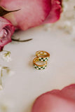Green & White Checkered Hoops