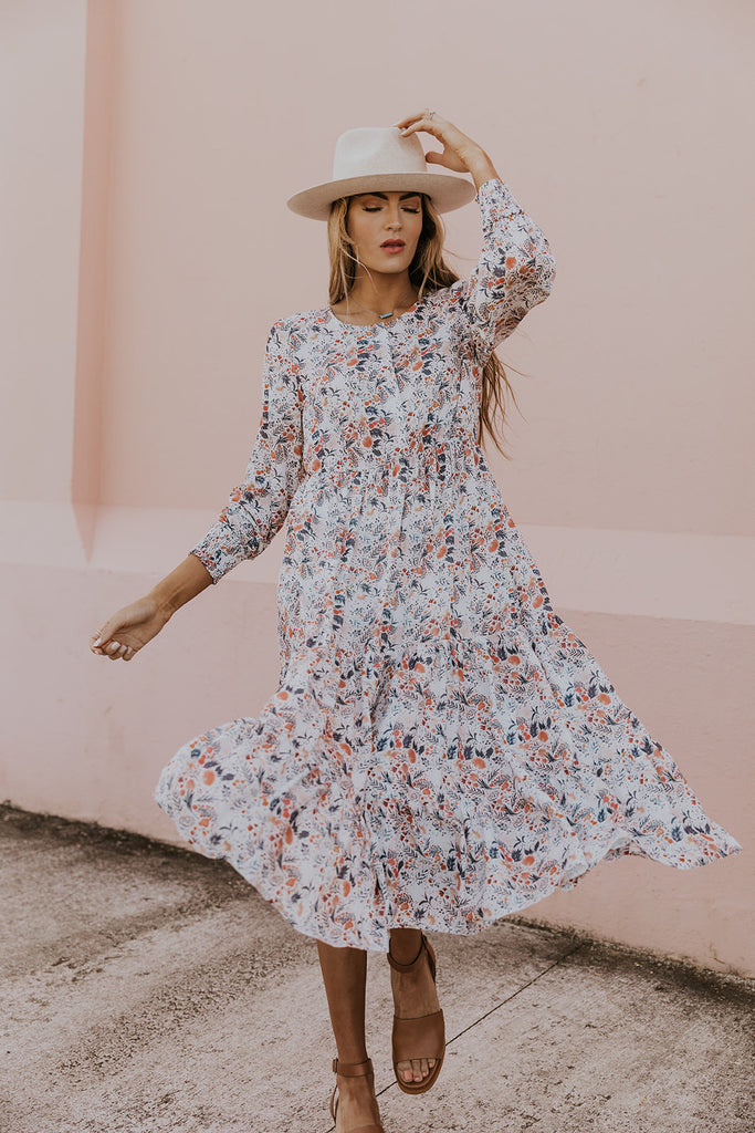 Wisteria Dream Floral Maxi