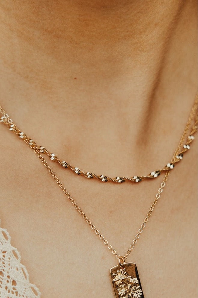 Amelia Gold Filled Twist Necklace