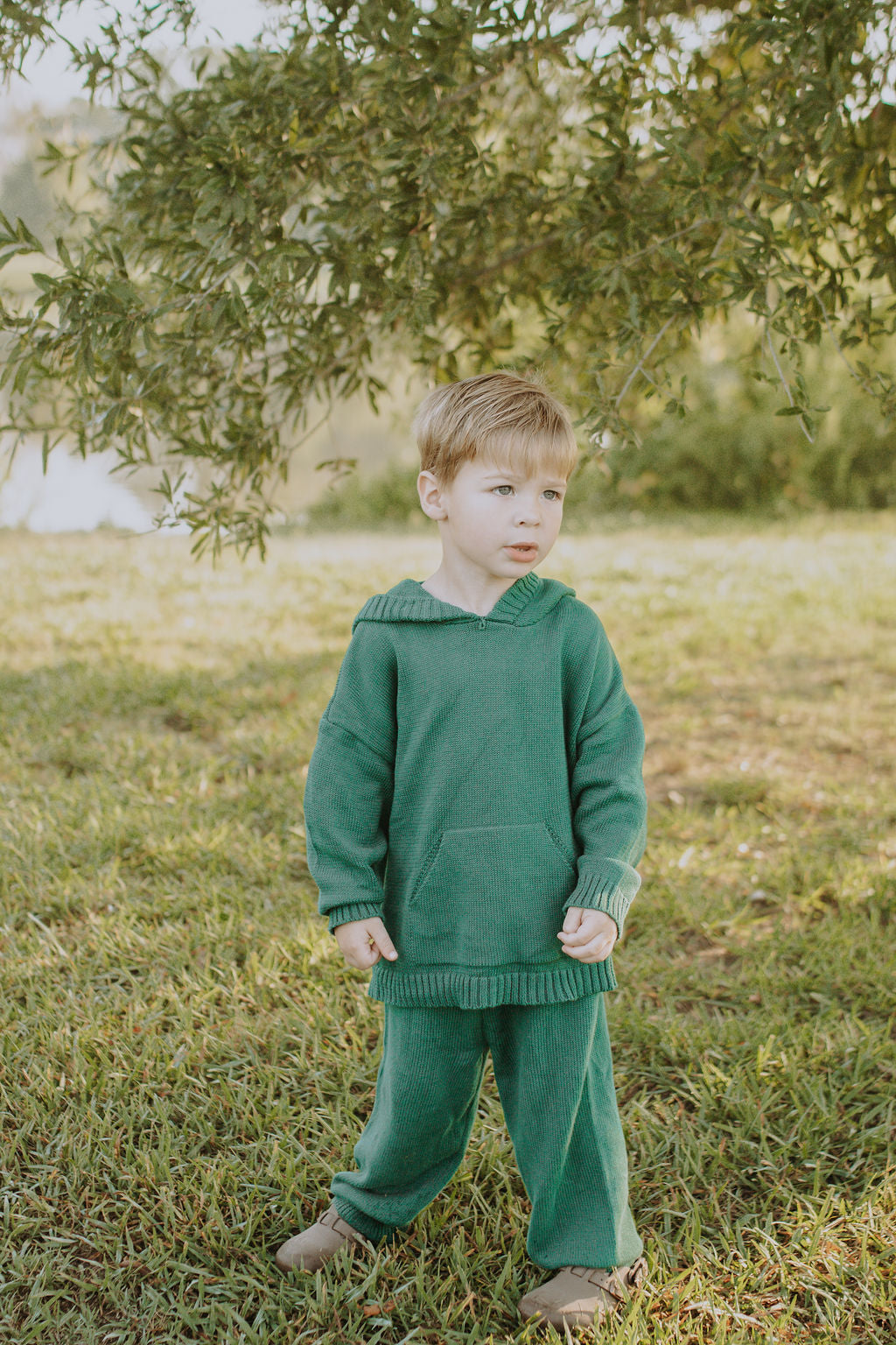 Hunter Knit Set in Green