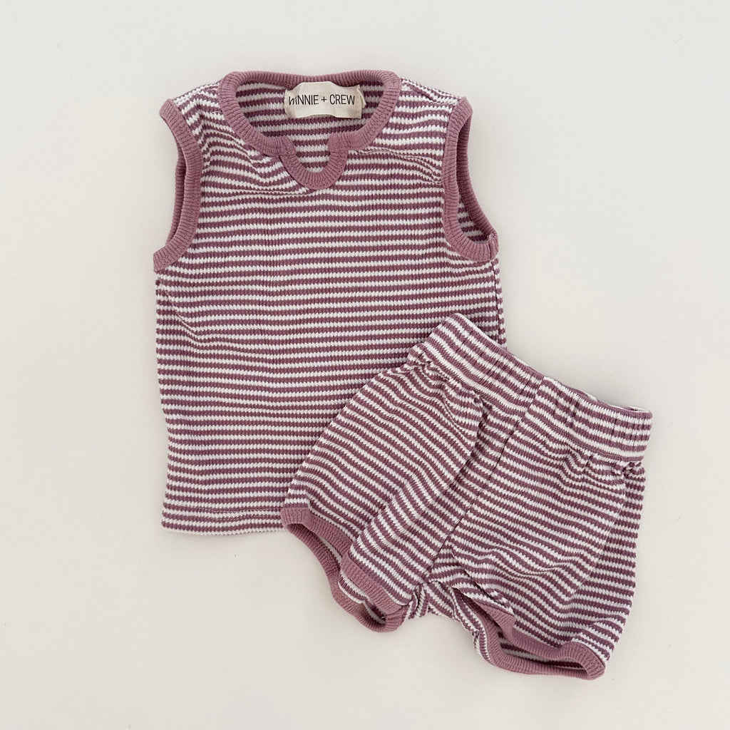 Tatum Sleeveless Set in Lilac