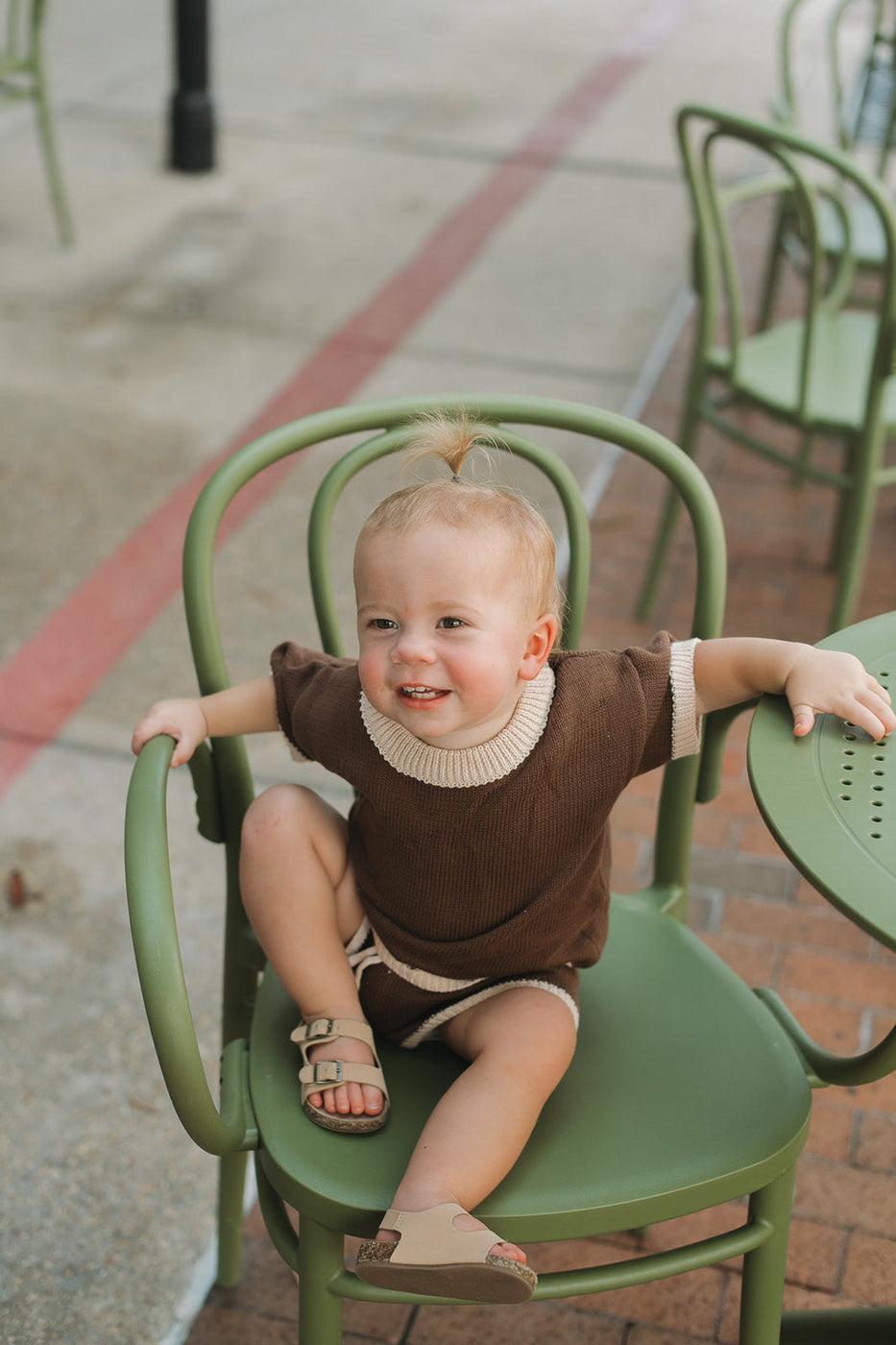 Owen Knit Set in Brown