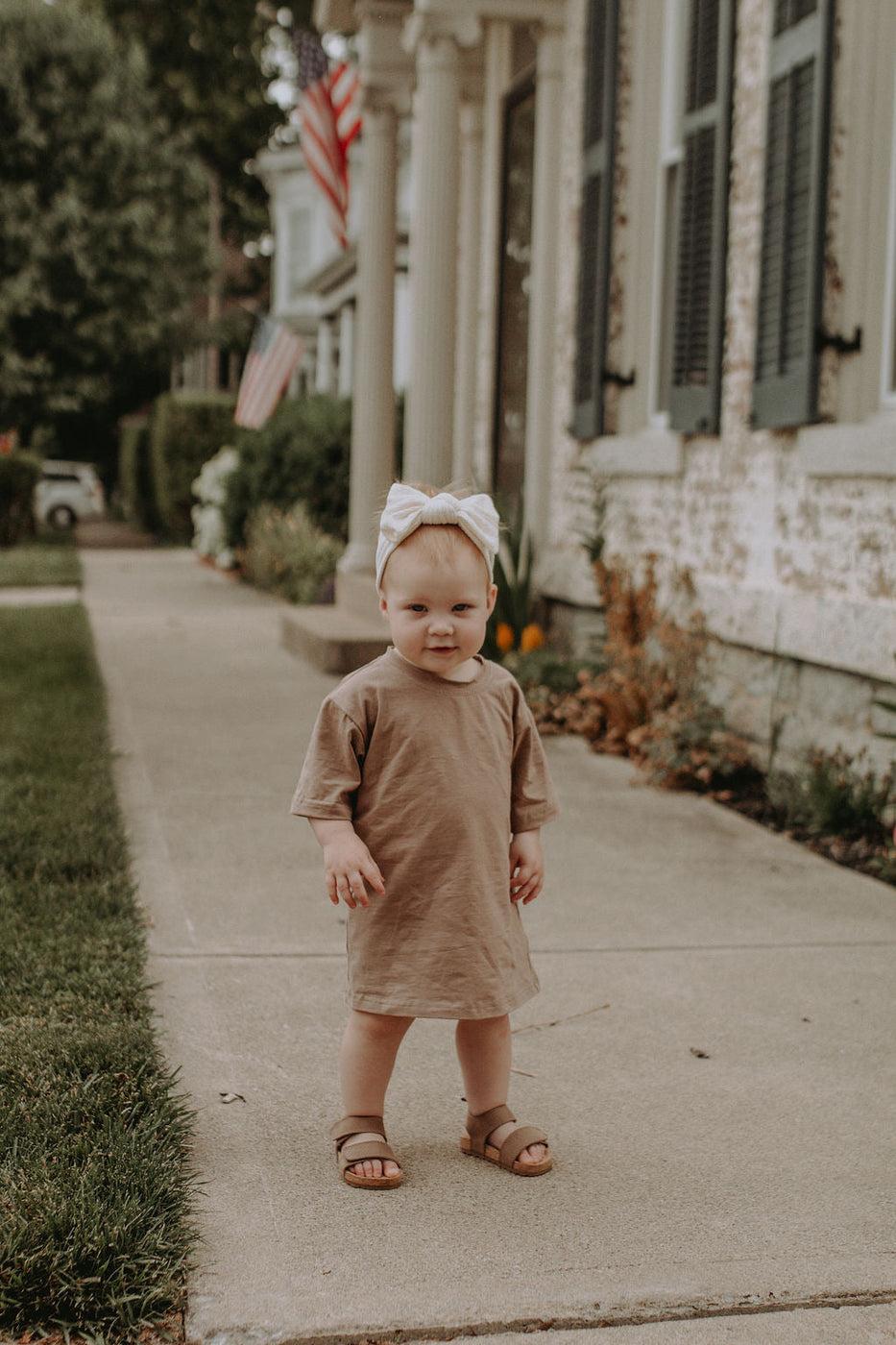 Lola T-Shirt Dress in Brown