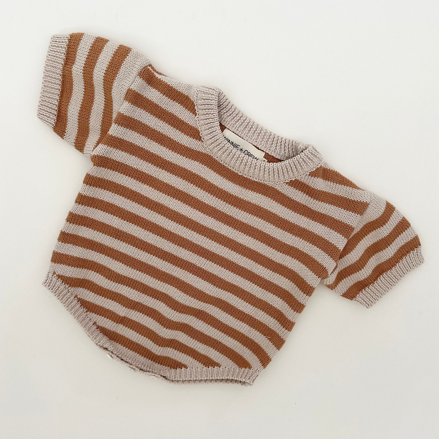 Colly Romper in Orange Stripes