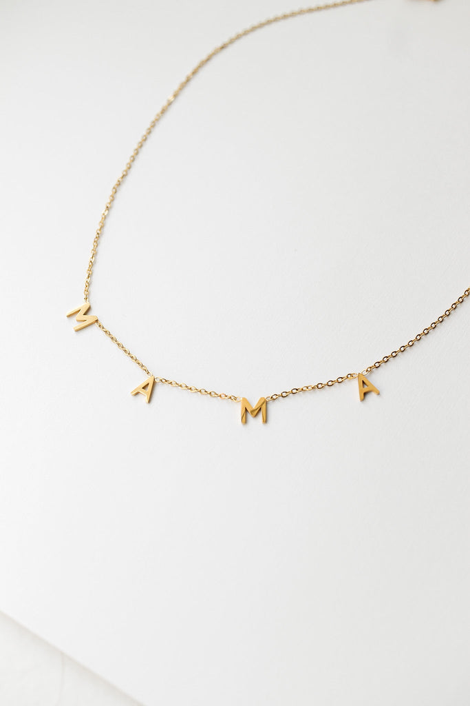 MAMA Necklace in Gold