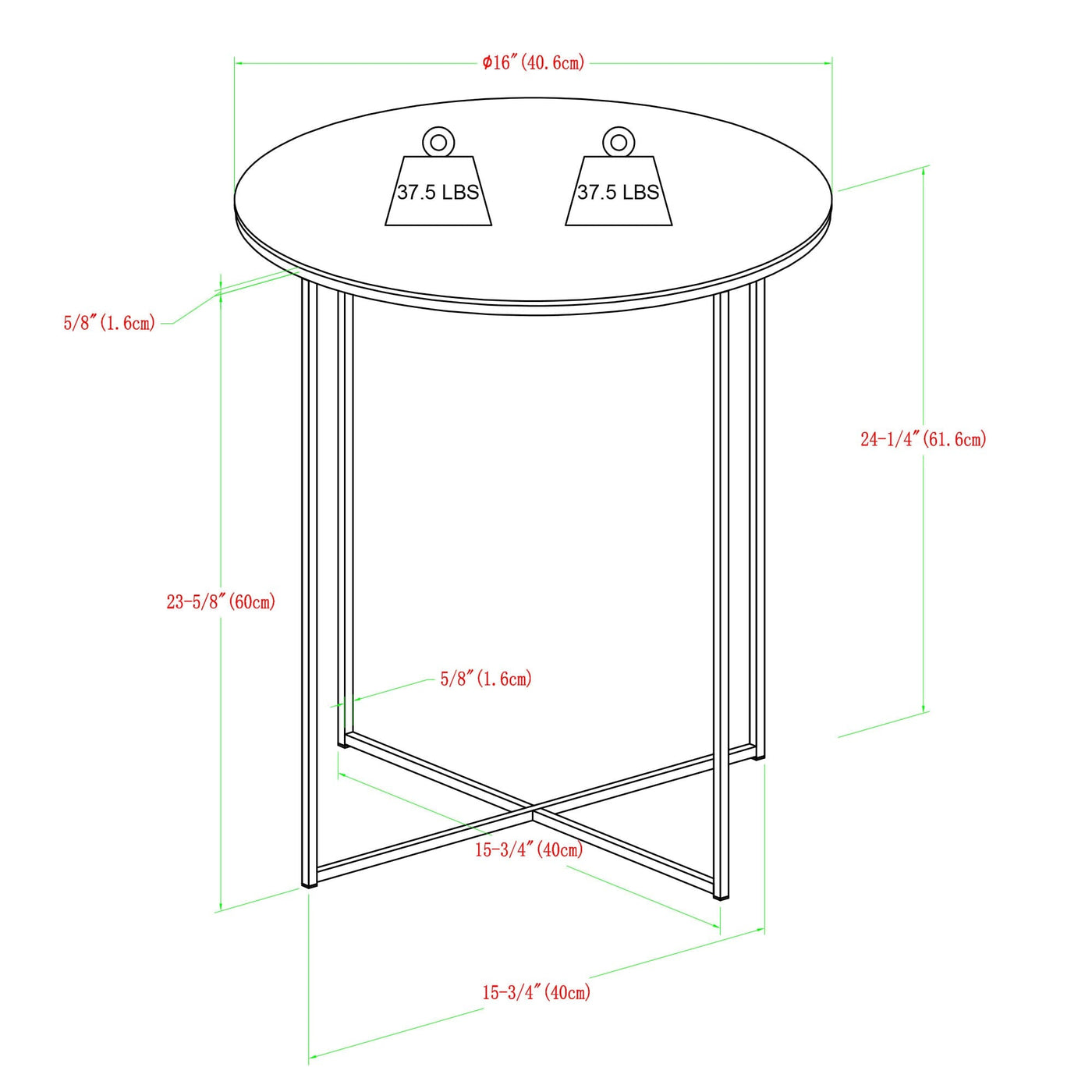 Alissa Side Table Set of 2