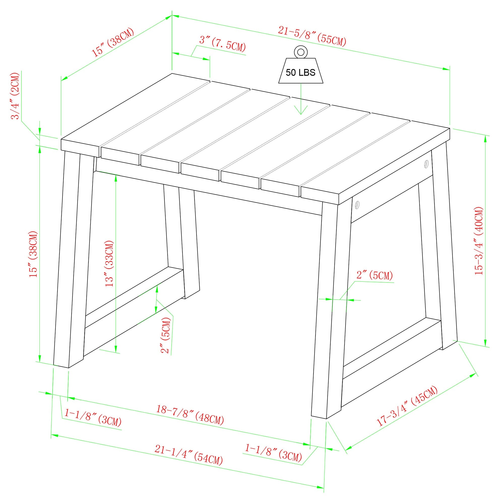 Cologne Modern 3-Piece Patio Chat Set