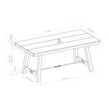 70" Trestle Dining Table