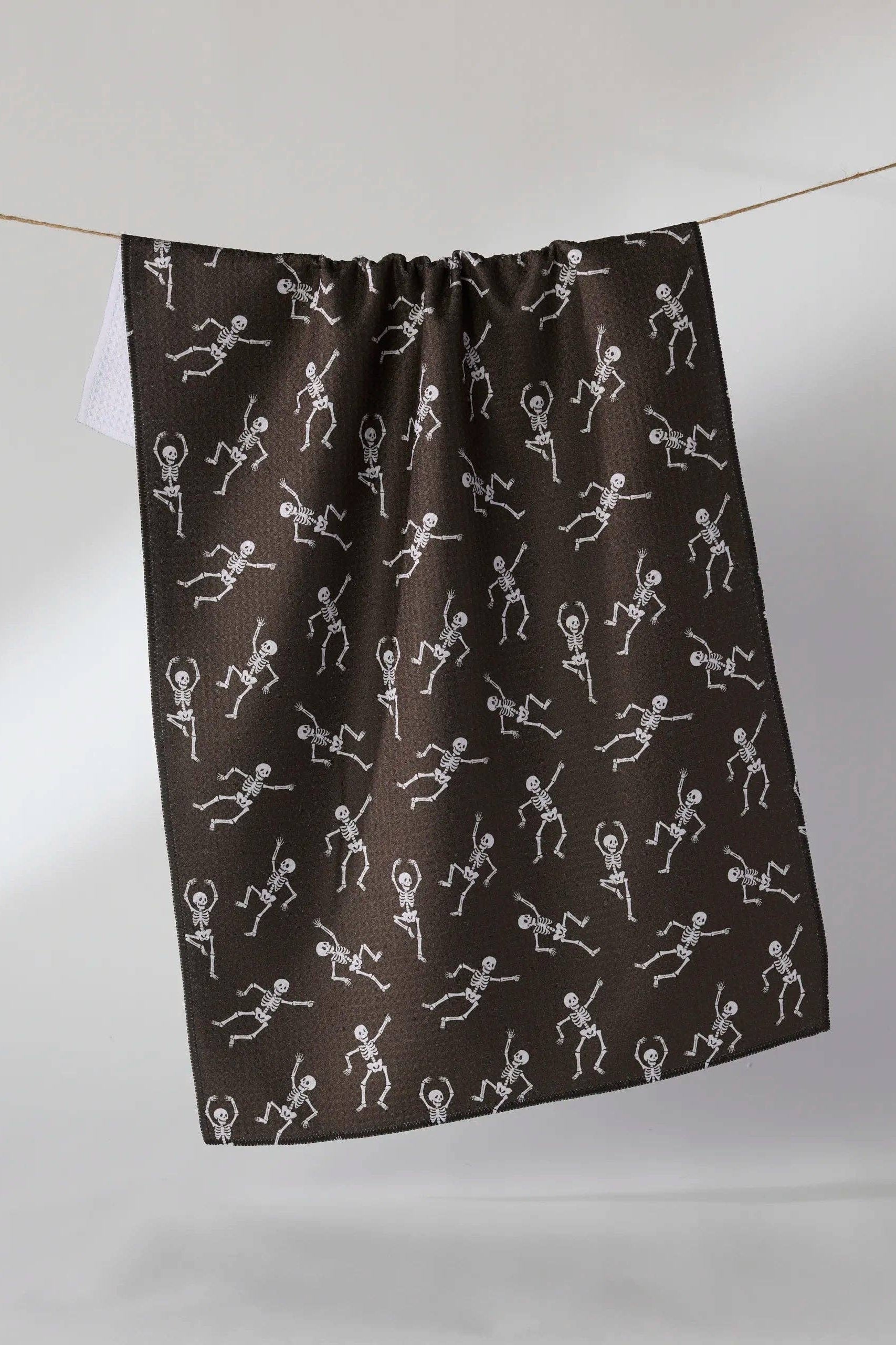 Geometry Bone Jamboree Tea Towel
