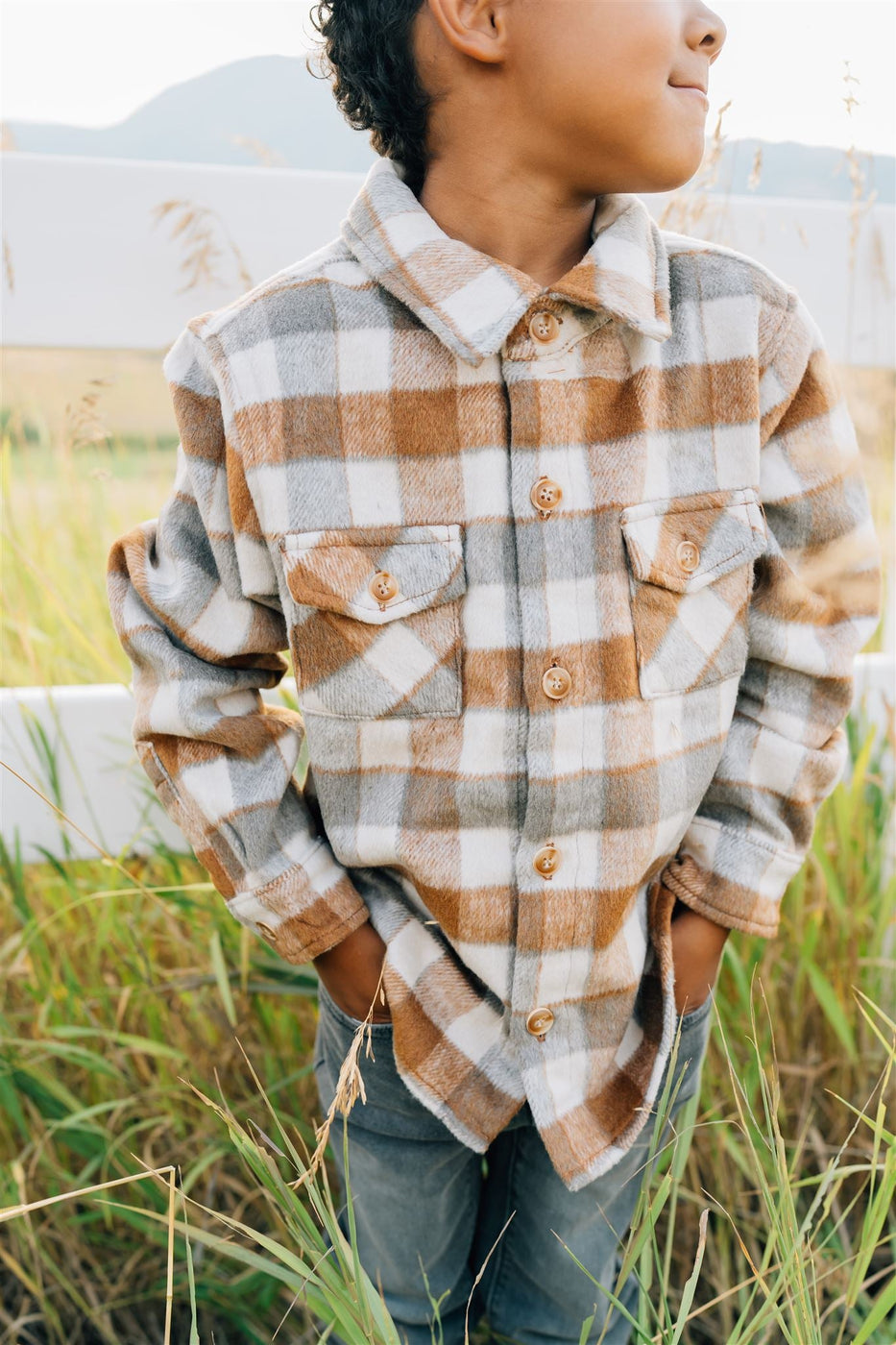 a person standing in a field