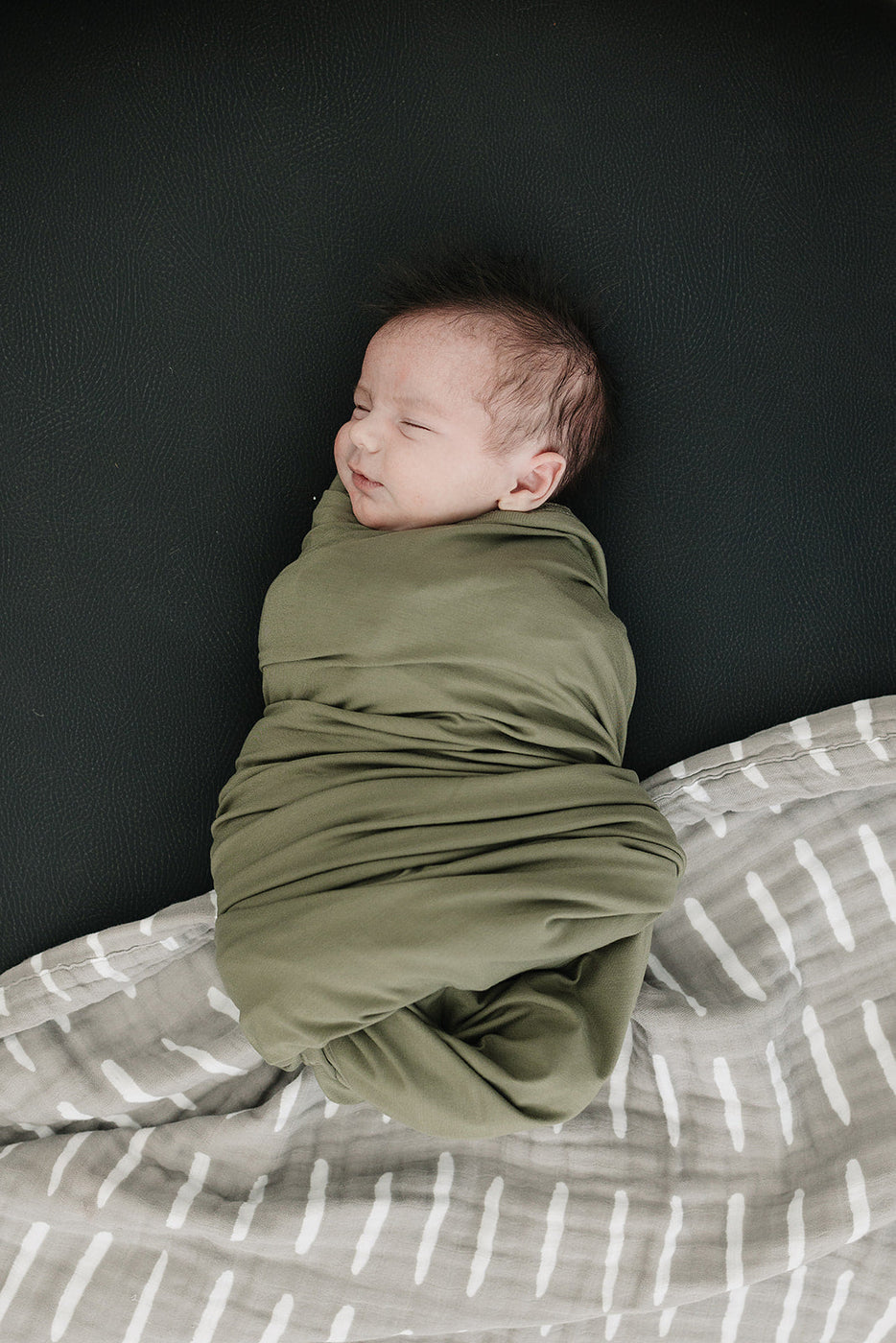 Olive Bamboo Stretch Swaddle