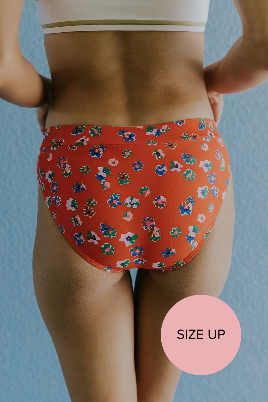 Red Floral Swim Suits For Women | ROOLEE