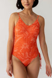 Carmine Tied One Piece