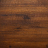 4-Piece Modern Chevron Acacia Outdoor Chaise Sectional with Coffee Table