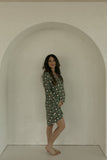 Women's Bamboo Sleeping Dress | Santa Checkerboard