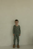 Bamboo Two Piece Pajamas | Santa Checkerboard