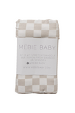 Taupe Checkered Bamboo Stretch Swaddle