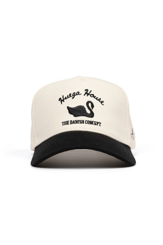 Vintage Swan | Black & Natural Hat