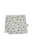 Cream Floral Muslin Burp Cloth