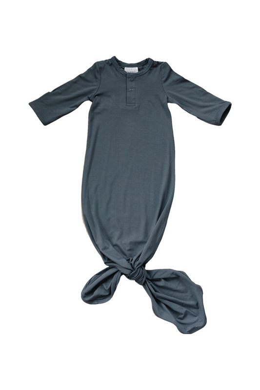 Charcoal Bamboo Knot Gown