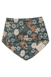 Midnight Floral Muslin Bib