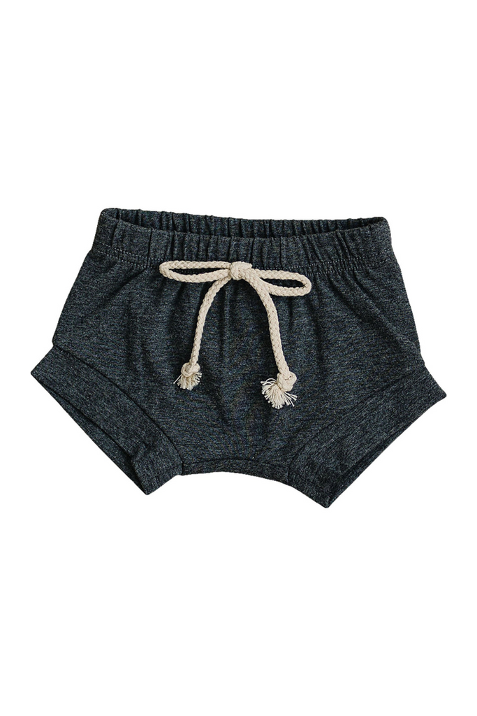 Charcoal Cotton Shorts