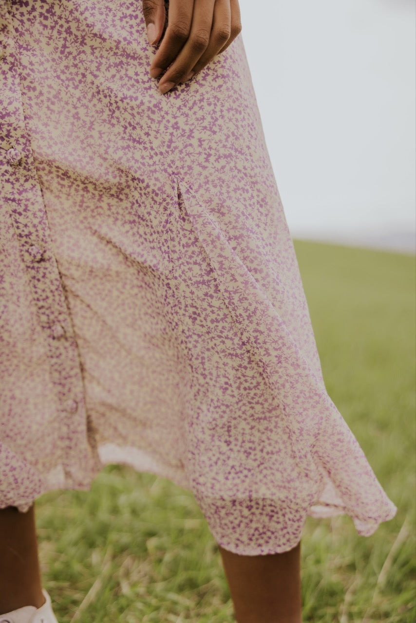 Floral Midi Skirt | ROOLEE