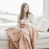PATTERNED FAUX FUR XL THROW BLANKETS