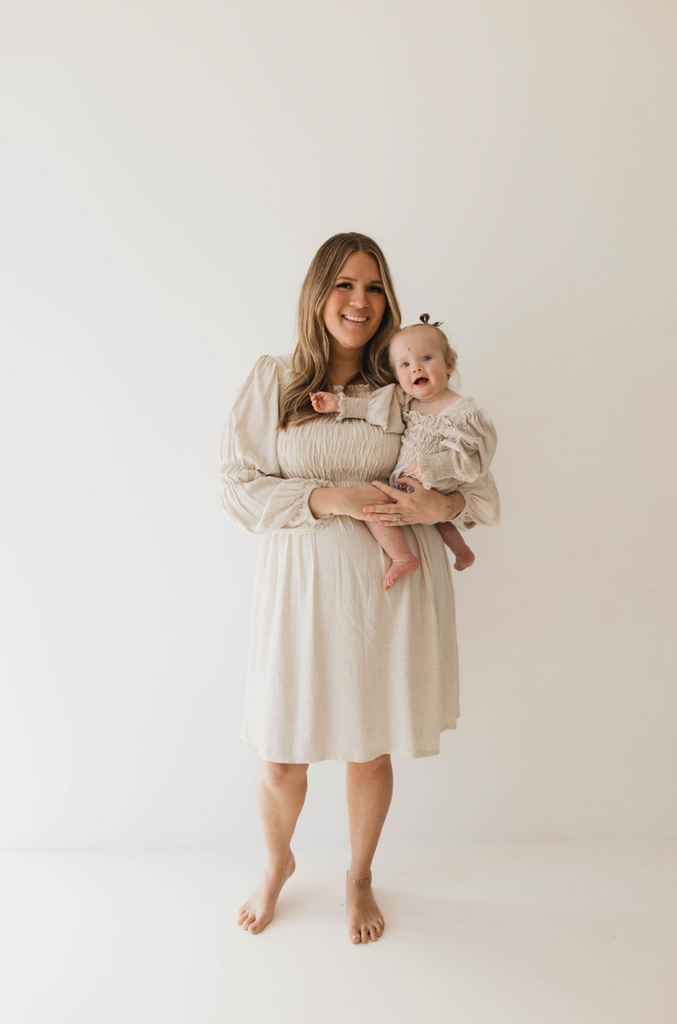 Baby Linen Romper | Flax