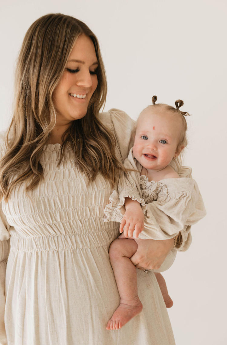 Forever French Baby Baby Linen Romper | Flax Forever French Baby Baby Linen Romper | Flax