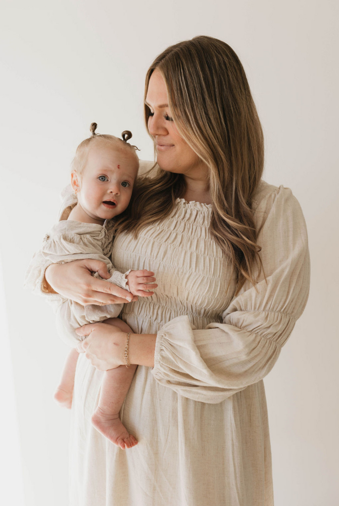 Baby Linen Romper | Flax