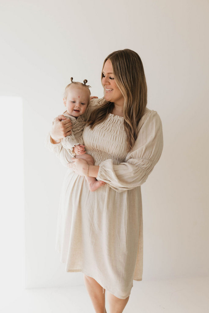 Baby Linen Romper | Flax