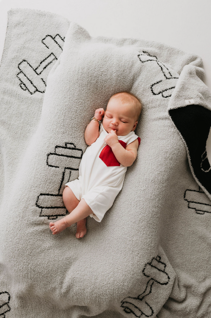 White with Red  | T-Shirt Tank Romper w/ Pocket