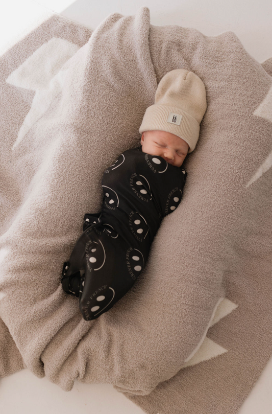 Infant Swaddle |  FF Smile Charcoal