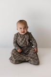 Faded Brown Checkerboard | Bamboo Sleep Sack