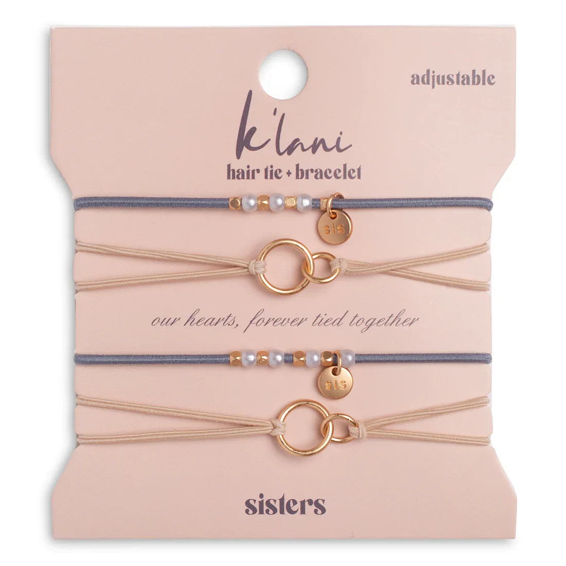 Sisters Hair Tie Bracelet