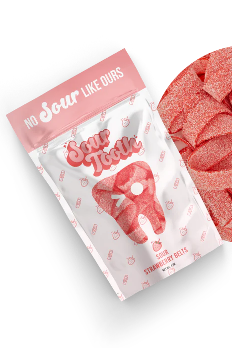 Sour Strawberry Belts