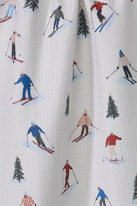 Geometry Alpine Run Tea Towel