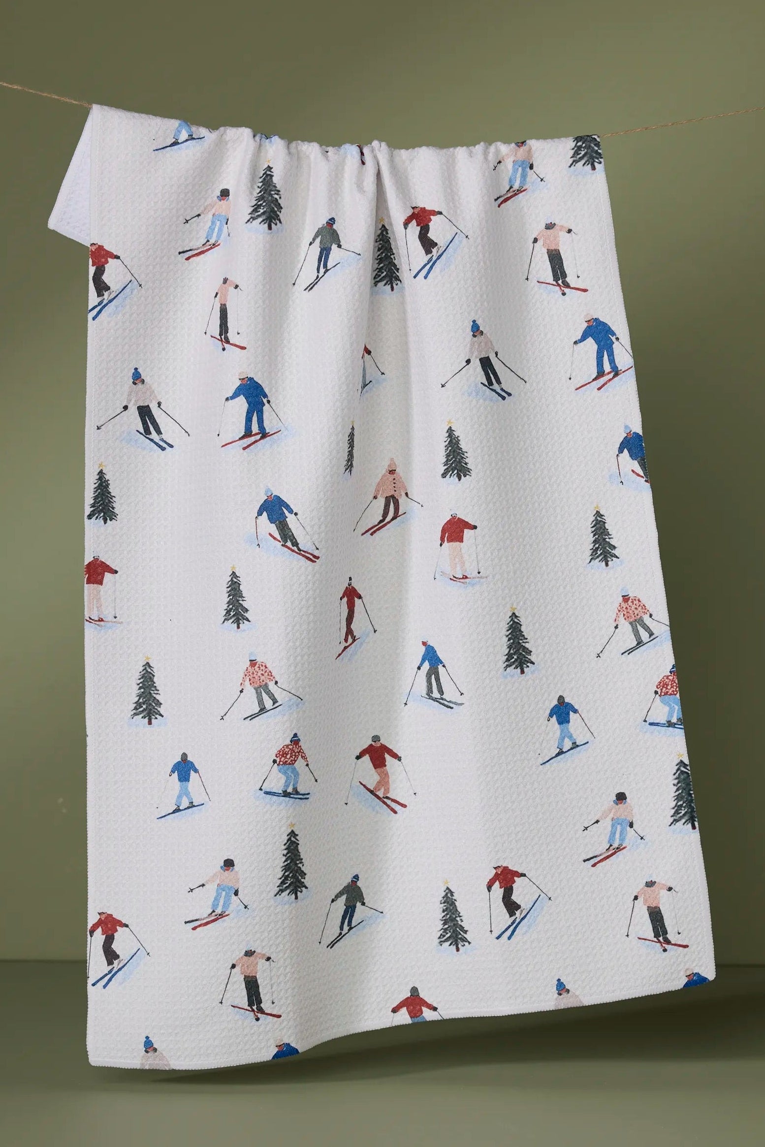 Geometry Alpine Run Tea Towel