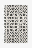 Geometry Hug and Kiss White Tea Towel