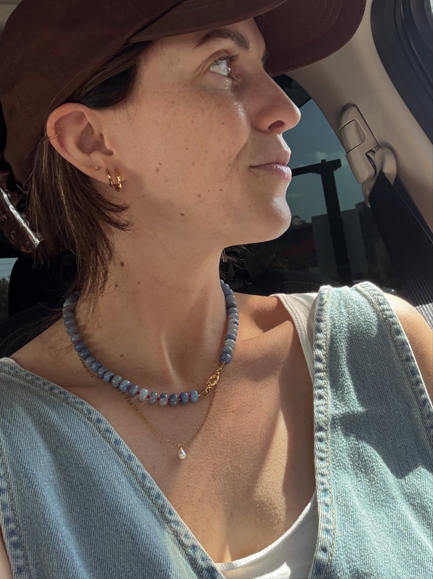 Gold Chain + Tiny Pearl