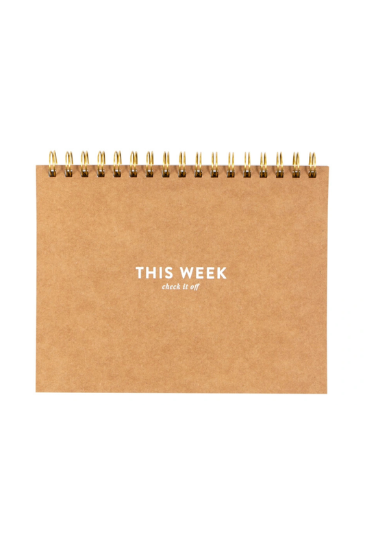 Undated Spiral Weekly Planner