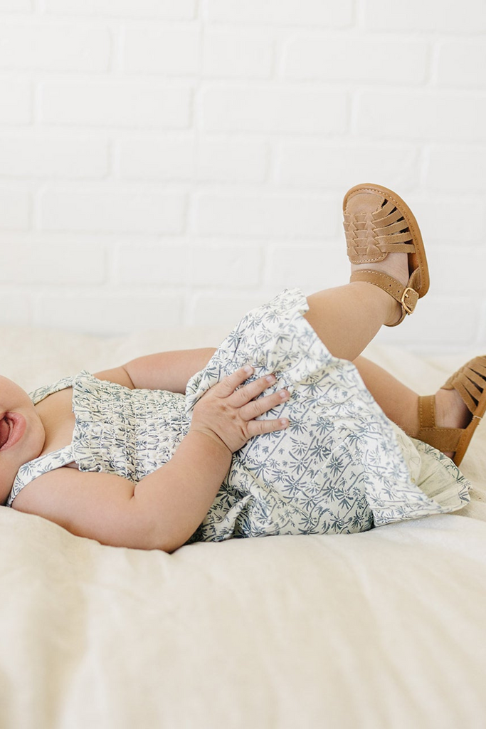 Palm Tree Linen Dress