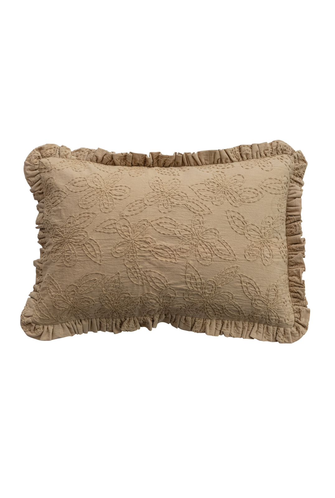 Simply Styled Hand-Embroidered Pillow