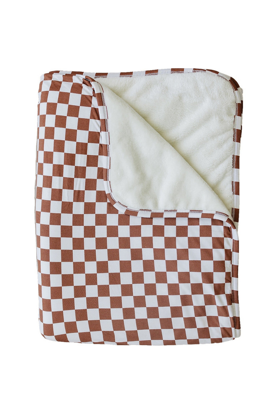 a blanket with a checkered pattern